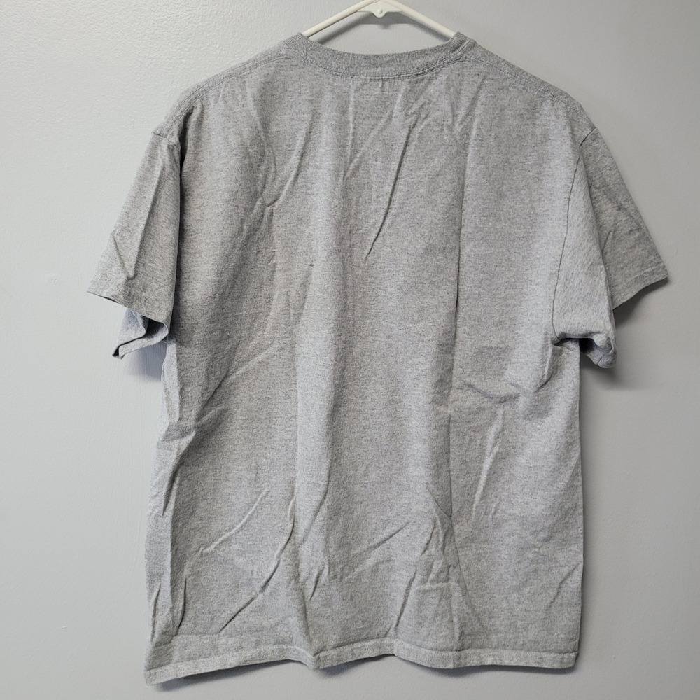 Gildan Ultra Cotton Graphic T Shirt In the U.P. Quilter Keep You Warm Grey Large - Picture 6 of 6